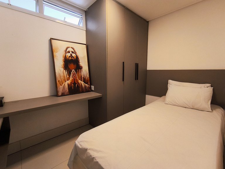 Apt Deslumbrante 2 Quartos com café incluso