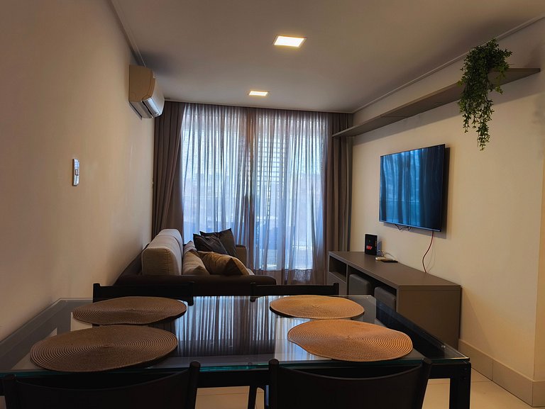 Apt Deslumbrante 2 Quartos com café incluso
