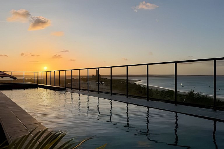 Flat Elegante com Vista Panorâmica para o Mar
