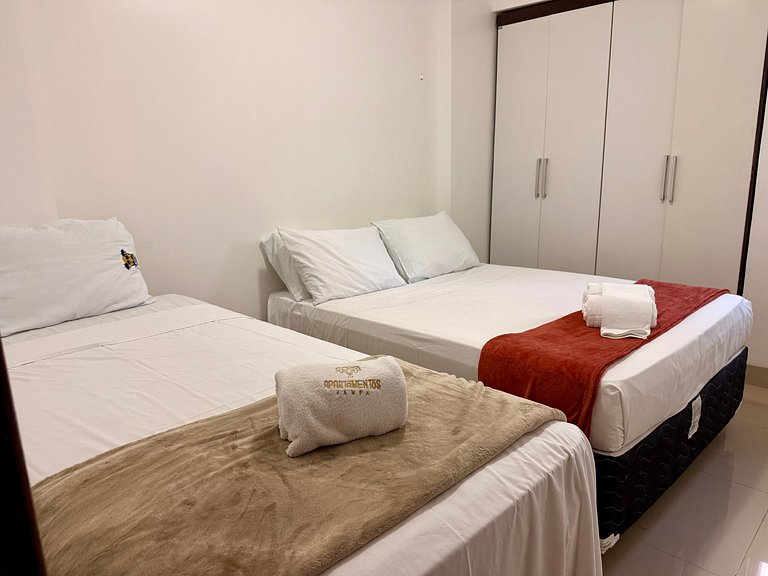 Apto 4 quartos com piscina na praia de Cabo Branco